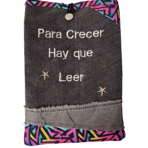Funda de Libros Reciclada “Para Crecer Hay que Leer”